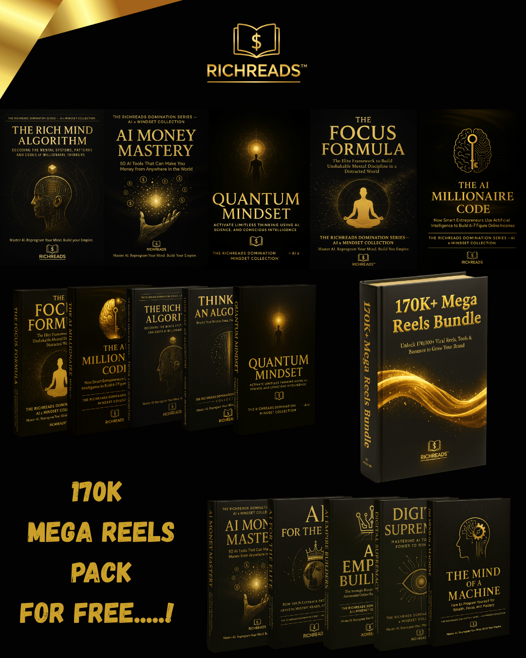 THE RICHREADS DOMINATION SERIES + 170K MEGA REELS BUNDLE