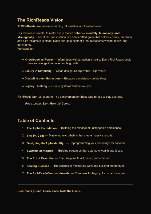 Millionaire Habits: The Alpha Code of Daily Domination